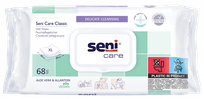SENI Care Classic Aloe+ mitrās salvetes, 68 gab.