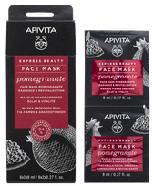 APIVITA Express Beauty Radiance & Revitalization With Pomegranate (8 ml) sejas maska, 2 gab.