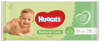 HUGGIES Aloe mitrās salvetes, 55 gab.