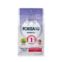 FORZA10 Monodiet Sensitive Digestion Mini/Toy Adult Ar Zivi, Suņiem sausā barība, 1.5 kg