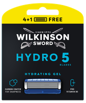 WILKINSON SWORD Hydro5 (4+1) maiņas kasetnes + skuvekļu maināmās kasetnes, 5 gab.