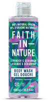 FAITH IN NATURE Lavender & Geranium shower gel, 400 ml