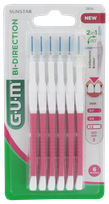GUM BI-Direction 1,2 mm zobstarpu birstīte, 6 gab.