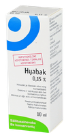 HYABAK 0,15 % acu pilieni, 10 ml