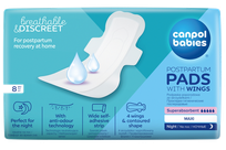 CANPOL BABIES Night послеродовые гигиенические прокладки, 8 шт.