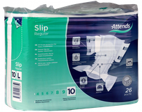 ATTENDS Slip Regular L-10 (100-150 cm) autiņbiksītes, 26 gab.