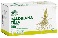 NATĒJA Valerian 2 g tea bags, 24 pcs.