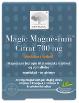 NEW NORDIC Magic Magnesium Citrat tabletes, 60 gab.
