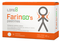 FARINGO'S pastilas, 18 gab.