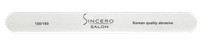 SINCERO SALON Profesional 100/180 White nail file, 1 pcs.