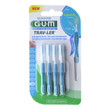 GUM Trav-Ler 1,6 mm zobstarpu birstīte, 6 gab.