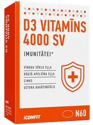 ICONFIT D3 Vitamin 4000 SV kapsulas, 60 gab.