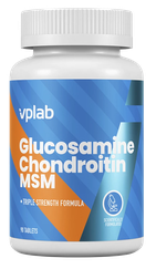 VPLAB Glucosamine & Chondroitin & MSM tabletes, 90 gab.