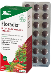 FLORADIX  Iron and Vitamin tabletes, 84 gab.