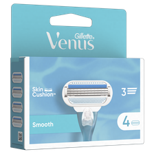 GILLETTE Venus Smooth skuvekļu maināmās kasetnes, 4 gab.