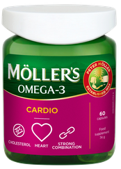 MOLLERS Omega-3 Cardio kapsulas, 60 gab.