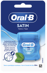 ORAL-B Satin Tape (50 m) zobu diegs, 1 gab.