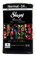 SLEEPY Black Normal higiēniskās paketes, 24 gab.