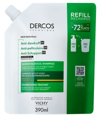VICHY Dercos Anti Dandruff Refill šampūns, 390 ml