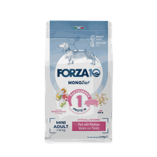 FORZA10 Monodiet Mini Adult Ar Cūku Un Kartupeļiem, Suņiem sausā barība, 1.5 kg