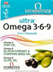VITABIOTICS Ultra Omega 3-6-9 kapsulas, 60 gab.