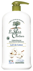 LE PETIT OLIVIER Cotton Milk dušas krēms, 750 ml