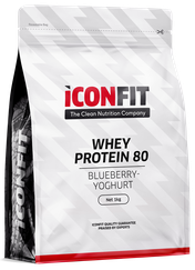 ICONFIT Whey Protein 80 Blueberry-Yoghurt pulveris, 1000 g