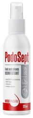 PODPSEPT Foot and Shoes izsmidzināms līdzeklis, 120 ml