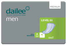 DAILEE Men Premium Level 1 uroloģiskie ieliktņi, 15 gab.