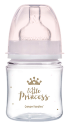 CANPOL BABIES Anti-colic PP Easy Start Royal Baby Pink pudelīte, 120 ml