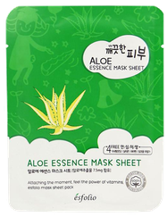 ESFOLIO Pure Skin Aloe Essence auduma sejas maska, 1 gab.