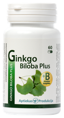 APTIEKAS PRODUKCIJA Ginkgo Biloba Plus kapsulas, 60 gab.