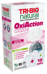 TRI-BIO OxiAction White tabletes traipu tīrīšanai, 18 gab.