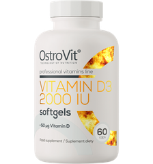 OSTROVIT Vitamin D3 2000 IU kapsulas, 60 gab.
