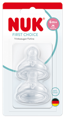 NUK First Choice+ M (6+ m) Silikona knupis, 2 gab.