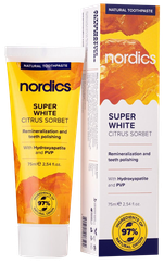 NORDICS Super White Citrus Sorbet zobu pasta, 75 ml