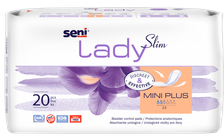 SENI Lady Slim Mini Plus uroloģiskie ieliktņi, 20 gab.