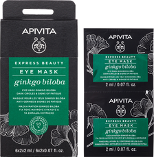 APIVITA Express Beauty Dark Circles & Signs of Fatigue (2 ml) maska ādai ap acīm, 2 gab.