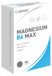 JONAX Magnesium B6 Max tabletes, 60 gab.