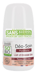 SO BIO ETIC 24H Ar Ēzeļa Pienu dezodorants, 50 ml