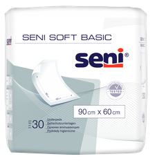 SENI Soft Basic 60 x 90 cm absorbējošie palagi, 30 gab.