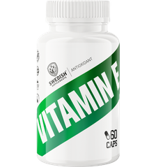 SWEDISH SUPPLEMENTS Vitamin E kapsulas, 60 gab.