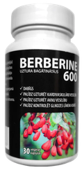 BERBERINE 600 Vegan kapsulas, 30 gab.