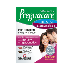 PREGNACARE Him & Her Conception tabletes, 60 gab.