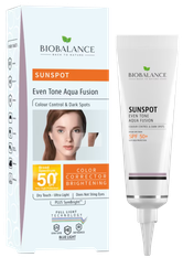 BIOBALANCE Sun Spot Even Tone SPF 50+ saules aizsargkrēms, 40 ml