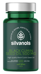 SILVANOLS Premium Black Cumin Seed Oil 500 mg kapsulas, 60 gab.