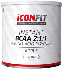 ICONFIT BCAA 2:1:1 - Apple pulveris, 300 g