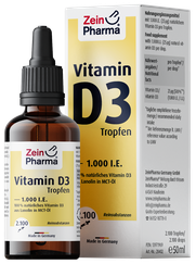 ZEINPHARMA Vitamin D3 Tropfen 1000 SV šķidrums, 50 ml