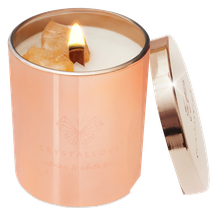 CRYSTALLOVE Citrine Soy Candle & White Tea aromātiskā svece, 1 gab.