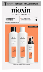 NIOXIN Hair Care System 4 Kit for Colored Hair with Progressed Thinning komplekts, 1 gab.
